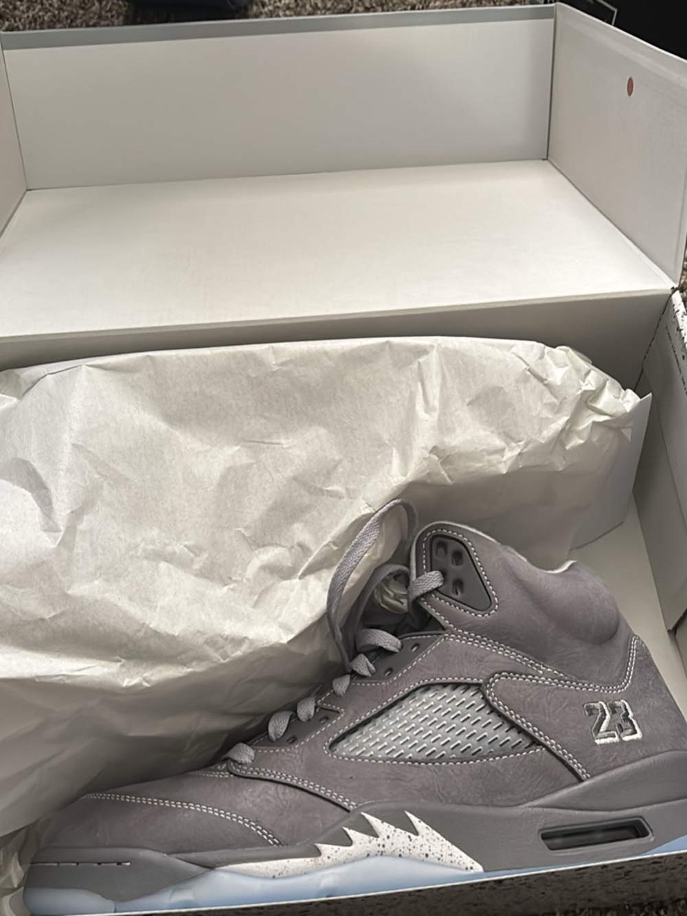 Wolf grey jordan 5s
